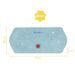 Badabulle Tapis de bain XXL antidérapant avec témoin de température, 91 cm de long - Photo n°5