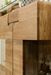 Bahut avec vitrine en bois massif de chêne miel Divina 100 cm - Photo n°10