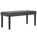 Banc 106 cm Gris Similicuir Rozy - Photo n°1