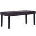 Banc 106 cm Marron Similicuir Rozy - Photo n°1