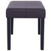 Banc 106 cm Marron Similicuir Rozy - Photo n°5