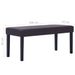 Banc 106 cm Marron Similicuir Rozy - Photo n°7