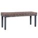 Banc 110 cm Gris Rotin naturel kubu et bois de manguier massif - Photo n°1