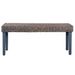 Banc 110 cm Gris Rotin naturel kubu et bois de manguier massif - Photo n°2