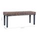 Banc 110 cm Gris Rotin naturel kubu et bois de manguier massif - Photo n°6