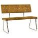 Banc 110 cm Marron Velours - Photo n°1