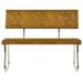 Banc 110 cm Marron Velours - Photo n°2