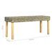 Banc 110 cm Rotin naturel kubu et bois de manguier massif - Photo n°6