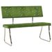 Banc 110 cm Vert clair Velours - Photo n°1