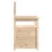 Banc 112,5x51,5x96,5 cm Bois de pin massif - Photo n°7