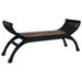 Banc 120 cm Marron foncé Abaca - Photo n°1