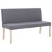 Banc 139,5 cm Gris clair Polyester Riza - Photo n°1