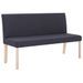 Banc 139,5 cm Gris foncé Polyester Riza - Photo n°1