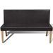 Banc 139,5 cm Marron foncé Similicuir - Photo n°3