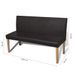 Banc 139,5 cm Marron foncé Similicuir - Photo n°5