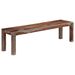 Banc 160 cm Gris Bois de Sesham massif - Photo n°1
