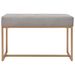 Banc 80 cm Gris Velours - Photo n°2