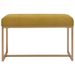 Banc 80 cm Moutarde Velours - Photo n°2