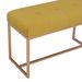 Banc 80 cm Moutarde Velours - Photo n°4