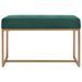 Banc 80 cm Vert Velours - Photo n°2