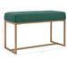 Banc 80 cm Vert Velours - Photo n°5