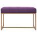 Banc 80 cm Violet Velours - Photo n°2