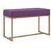 Banc 80 cm Violet Velours - Photo n°5