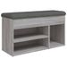 Banc à chaussures avec assise en tissu Kopa L 82 x H 45,5 x P 32 cm - Organisation et confort - Photo n°1