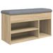 Banc à chaussures avec assise en tissu Kopa L 82 x H 45,5 x P 32 cm - Organisation et confort - Photo n°1