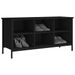 Banc à chaussures en bois et acier noir Kloza L 100 x H 50 cm - Style industriel - Photo n°1