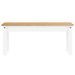 Banc à manger Panama blanc 105x30x45 cm bois massif de pin - Photo n°4