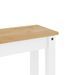 Banc à manger Panama blanc 105x30x45 cm bois massif de pin - Photo n°7