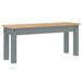 Banc à manger Panama gris 105x30x45 cm bois massif de pin - Photo n°1