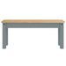 Banc à manger Panama gris 105x30x45 cm bois massif de pin - Photo n°4