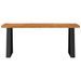 Banc avec bord vivant 110 cm bois d'acacia massif - Photo n°4