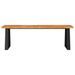 Banc avec bord vivant 140 cm bois d'acacia massif - Photo n°4