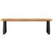 Banc avec bord vivant 160 cm bois d'acacia massif - Photo n°4