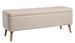 Banc avec coffre de rangement tissu RIKO 120 cm - Photo n°1