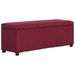 Banc avec compartiment de rangement 116 cm Bordeaux Polyester - Photo n°1