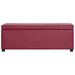 Banc avec compartiment de rangement 116 cm Bordeaux Similicuir - Photo n°3