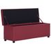 Banc avec compartiment de rangement 116 cm Bordeaux Similicuir - Photo n°6