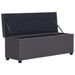 Banc avec compartiment de rangement 116 cm Gris Similicuir - Photo n°6