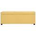 Banc avec compartiment de rangement 116 cm Jaune Polyester - Photo n°3