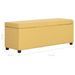 Banc avec compartiment de rangement 116 cm Jaune Polyester - Photo n°8