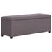 Banc avec compartiment de rangement 116 cm Taupe Polyester - Photo n°1