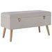 Banc avec compartiment de rangement 80 cm Gris Velours - Photo n°1