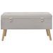 Banc avec compartiment de rangement 80 cm Gris Velours - Photo n°2