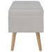 Banc avec compartiment de rangement 80 cm Gris Velours - Photo n°4