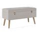 Banc avec compartiment de rangement 80 cm Gris Velours - Photo n°7