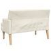 Banc avec coussins 113x64,5x75,5 cm lin - Photo n°5